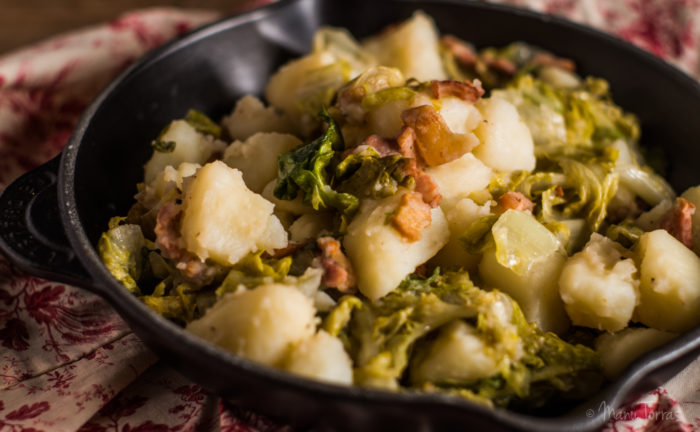 La salade au lard Ardennaise de la blonde - Une blonde en Norvège