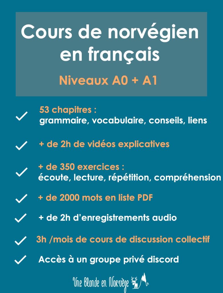Niveaux A0 + A1 - Une blonde en Norvège
