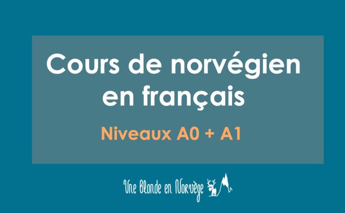 Niveaux A0 + A1 - Une blonde en Norvège
