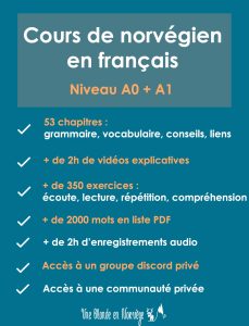 Cours de norvégien en français A0 + A1