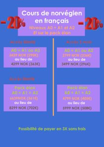 -20% - Une blonde en Norvège