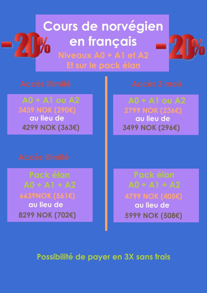 -20% - Une blonde en Norvège