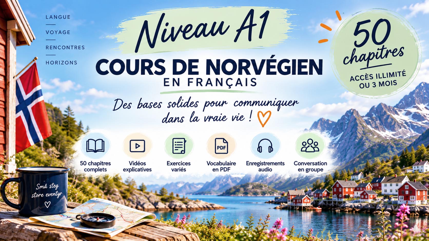 Cours de norvégien en français A1