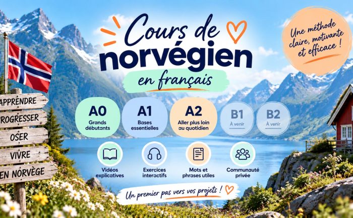 Cours de norvégien - Une blonde en Norvège