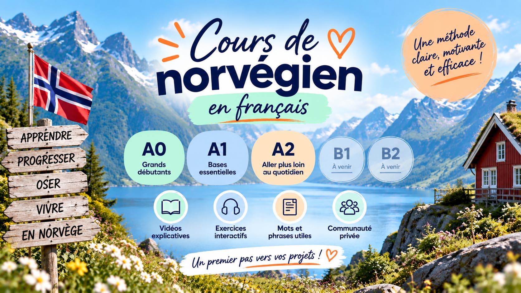 Cours de norvégien - Une blonde en Norvège