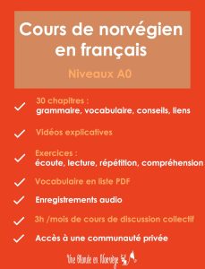 Cours de norvégien en français A0 - Une blonde en Norvège