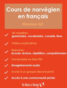 Cours de norvégien en français A0 - Une blonde en Norvège