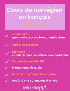 Cours de norvégien en français A1 - Une blonde en Norvège