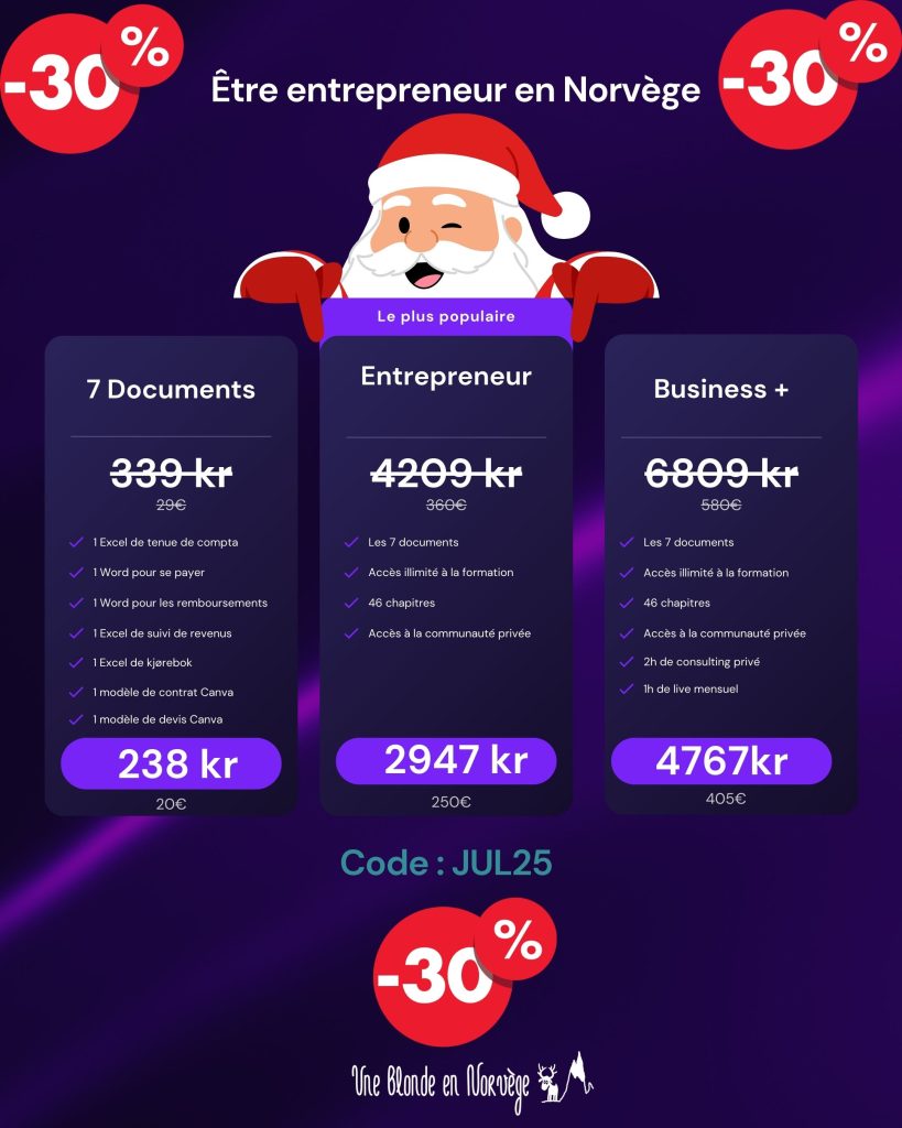 Promo Noël 2025 - Une blonde en Norvège