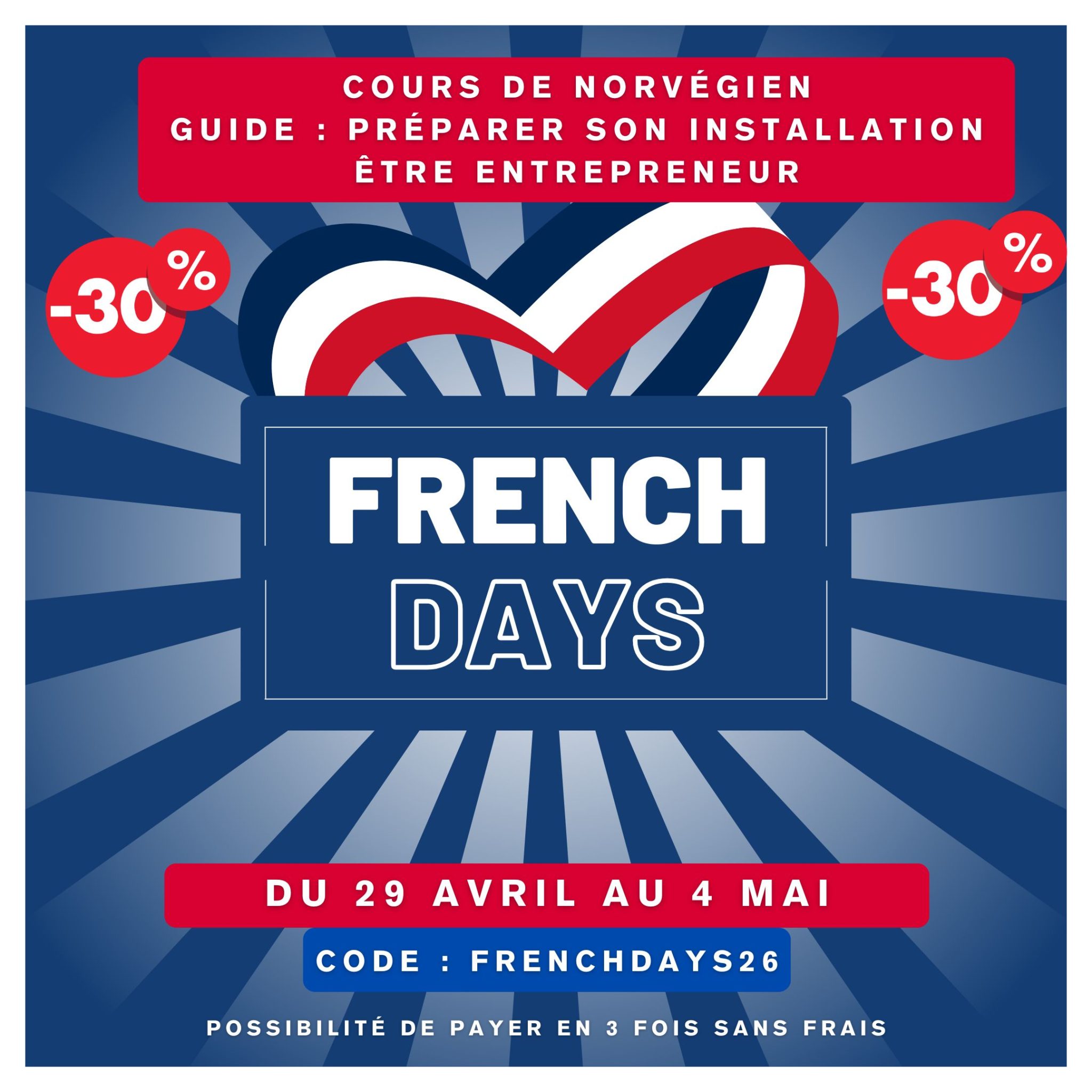French days -30% - Une blonde en Norvège
